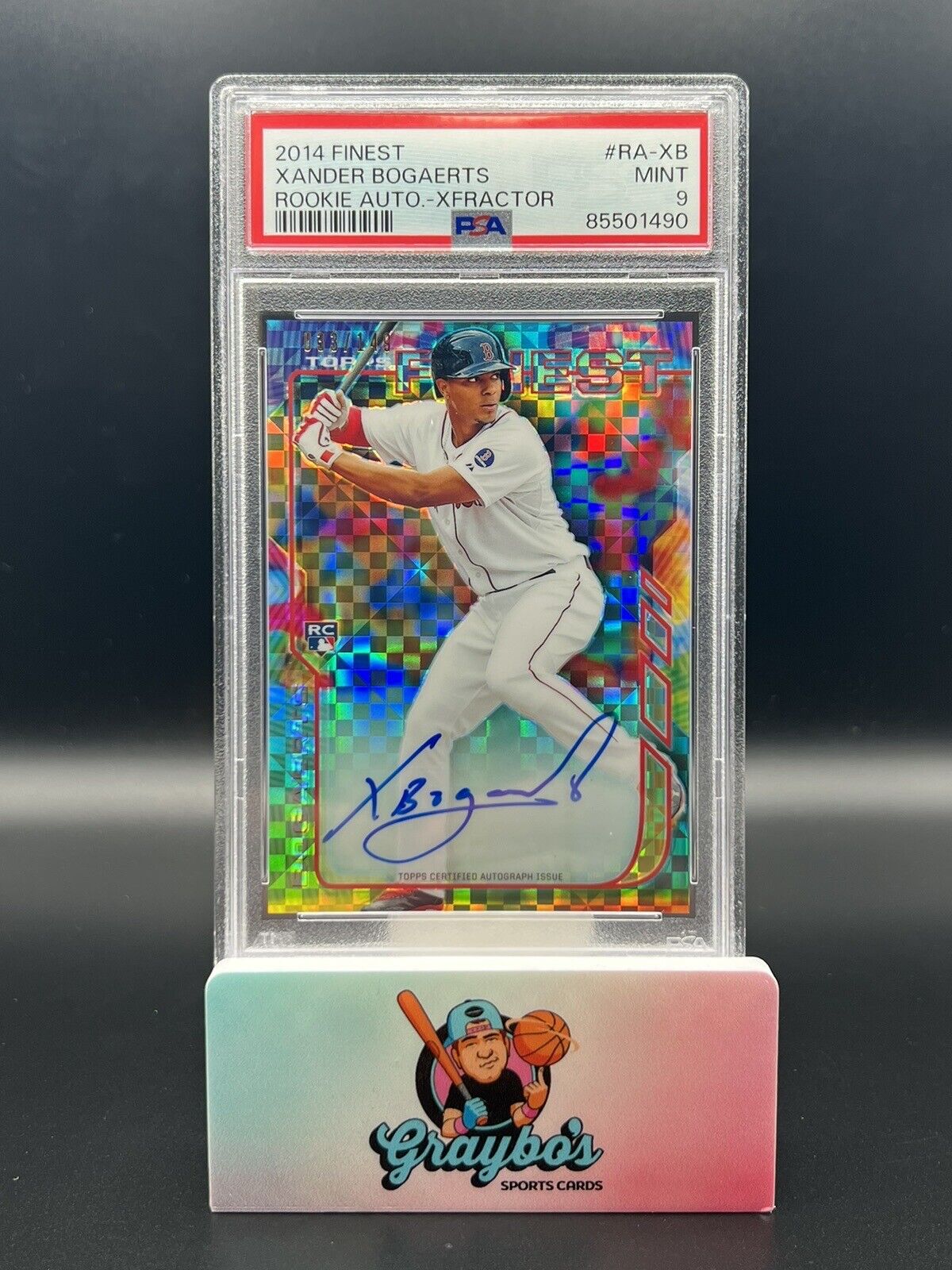 2014 Finest Xander Bogaerts X-Fractor Auto RC PSA 9 /149