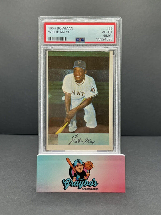 1954 Bowman Baseball Willie Mays #89 PSA 4