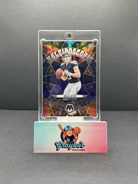 WILL LEVIS 2023 Panini Mosaic Kaleidoscopic Prizm Case Hit Titans SSP RC Rare