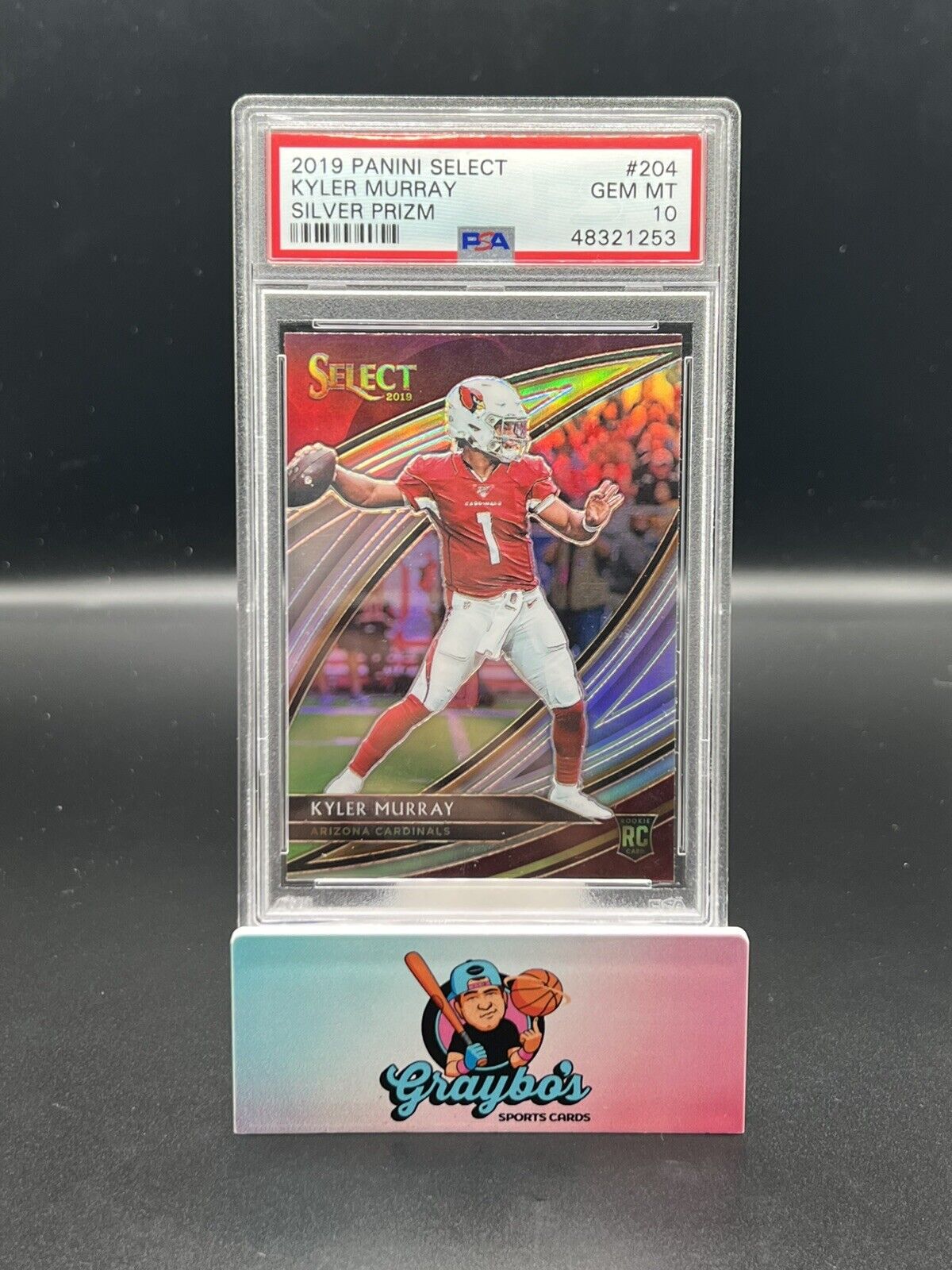 2019 Select Kyler Murray Field Level Silver Prizm Rookie RC 204 PSA 10 Cardinals