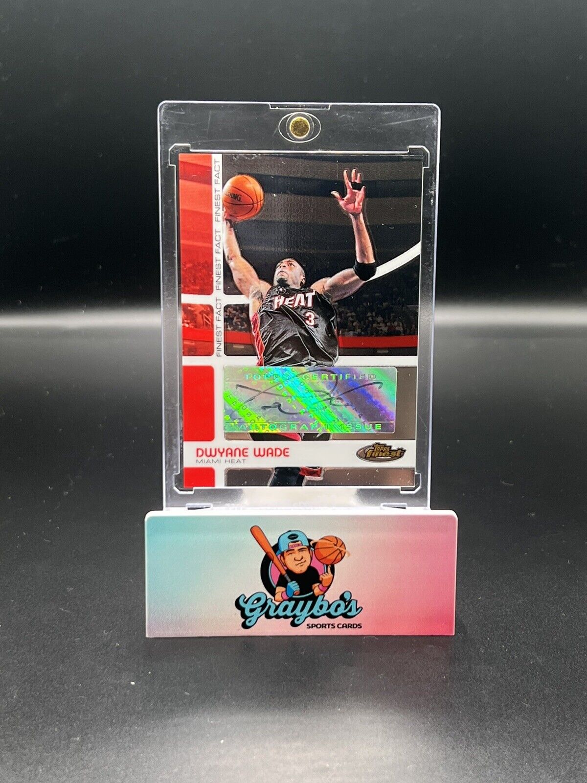 2005-06 Topps Finest Fact Dwyane Wade Auto Autograph /65 SP