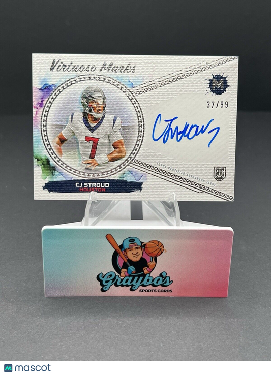 2023/24 TOPPS MOTIF VIRTUOSO MARKS CJ STROUD RC AUTO ON CARD /99