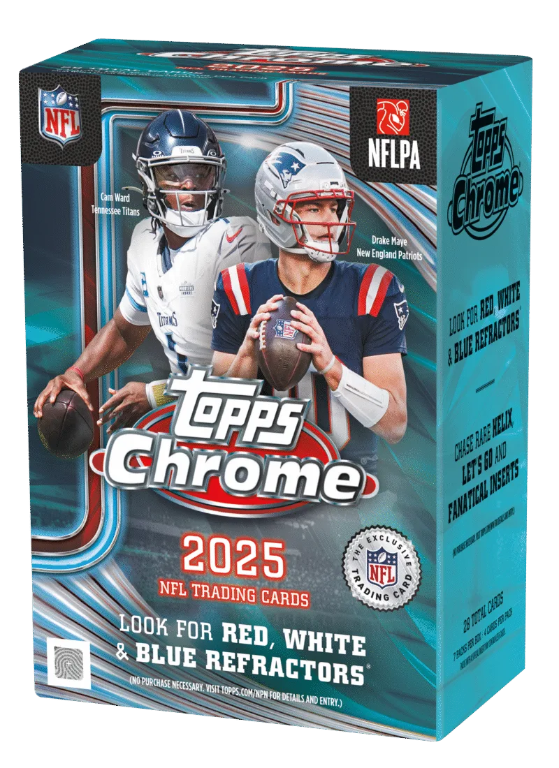 2025 Topps Chrome Football Blaster Box