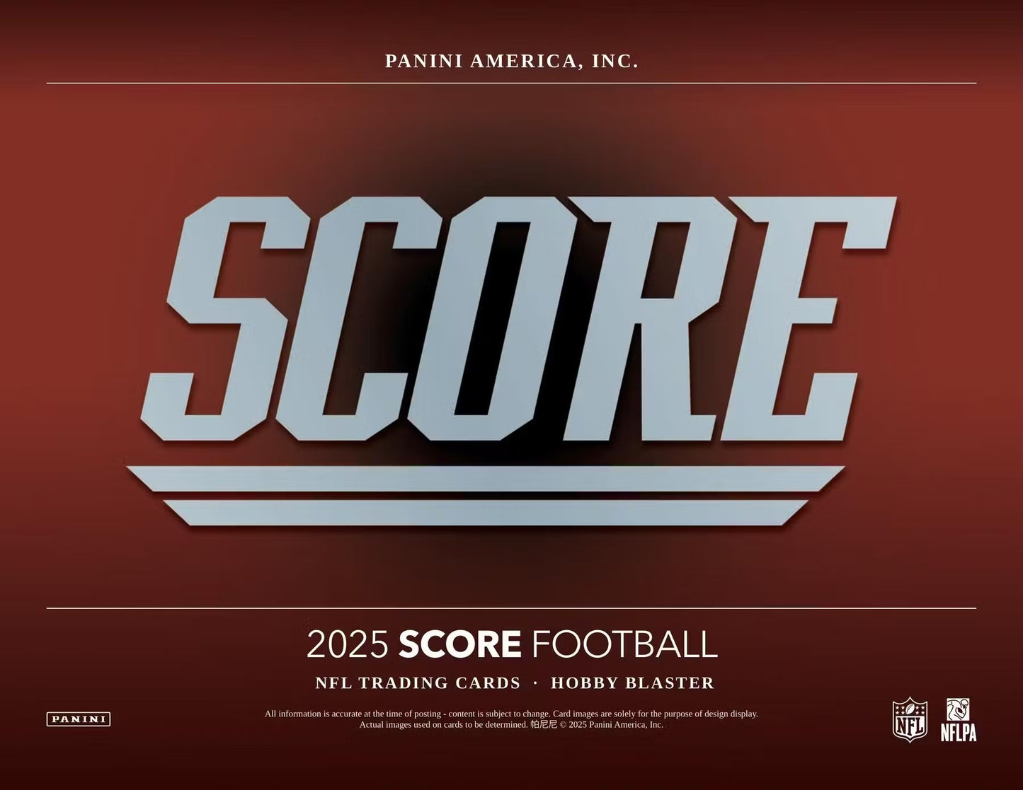 2025 Panini Score Football Hobby Blaster Box (PRESELL)