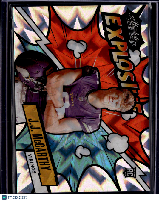 2024 Panini Absolute Explosive J.J. McCarthy #EX-JJM RC