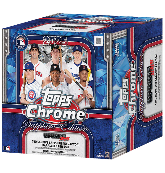 2025 Topps Chrome Update Series Baseball Sapphire Edition Box