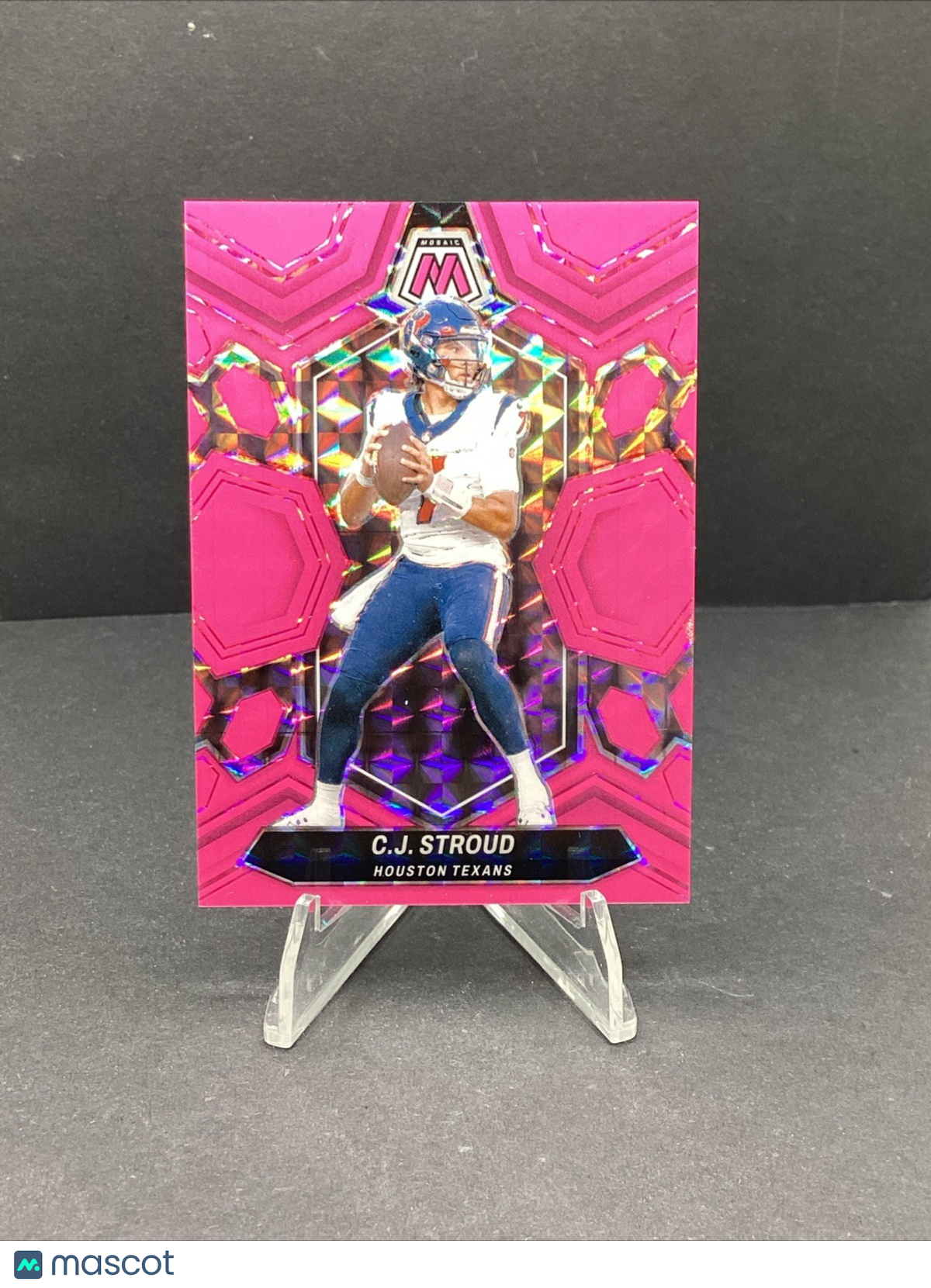 2024 Panini Mosaic Football CJ Stroud Florescent Pink /10 #85