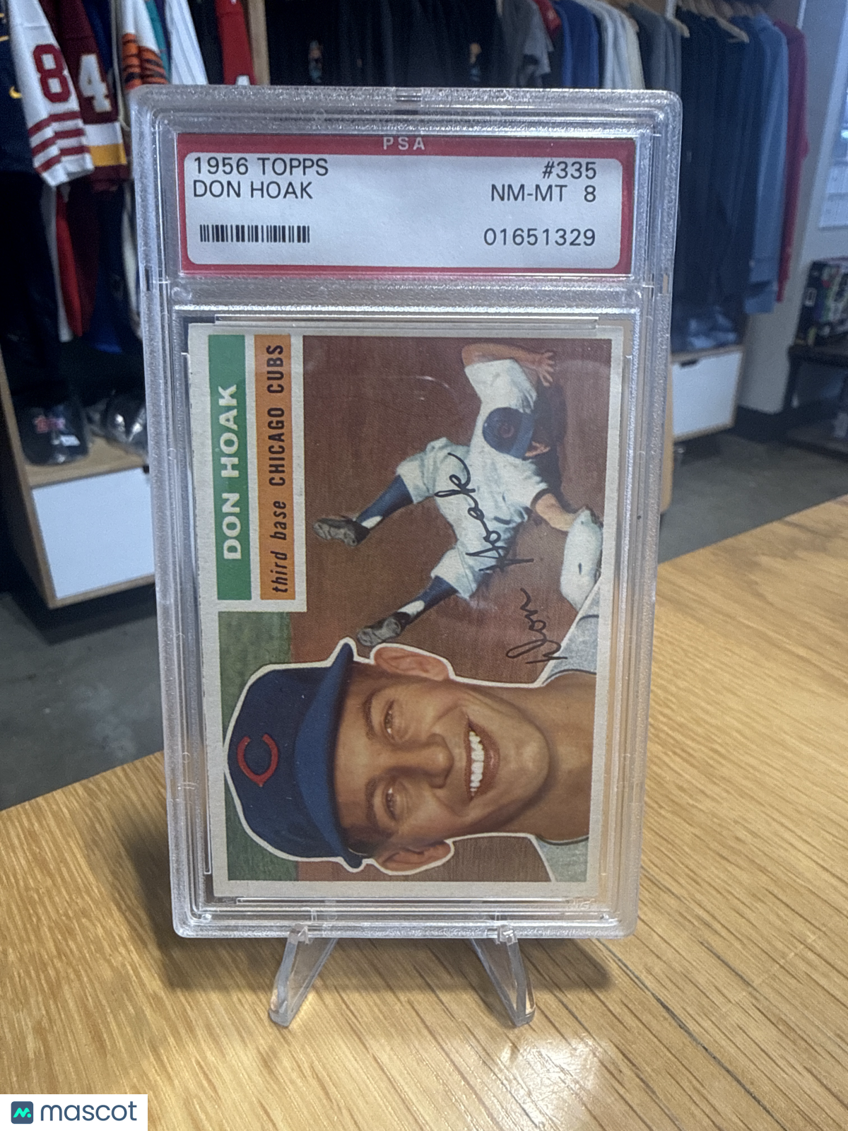 1956 Topps Don Hoak #335 PSA 8