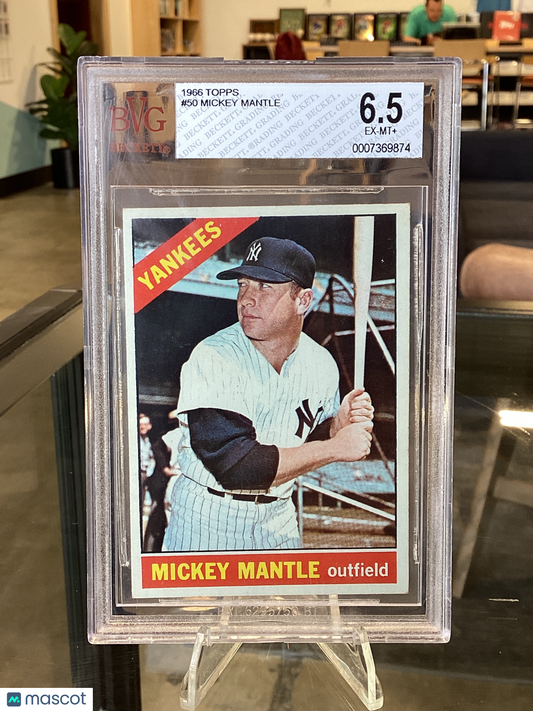 1966 Topps Mickey Mantle #50 BVG 6.5