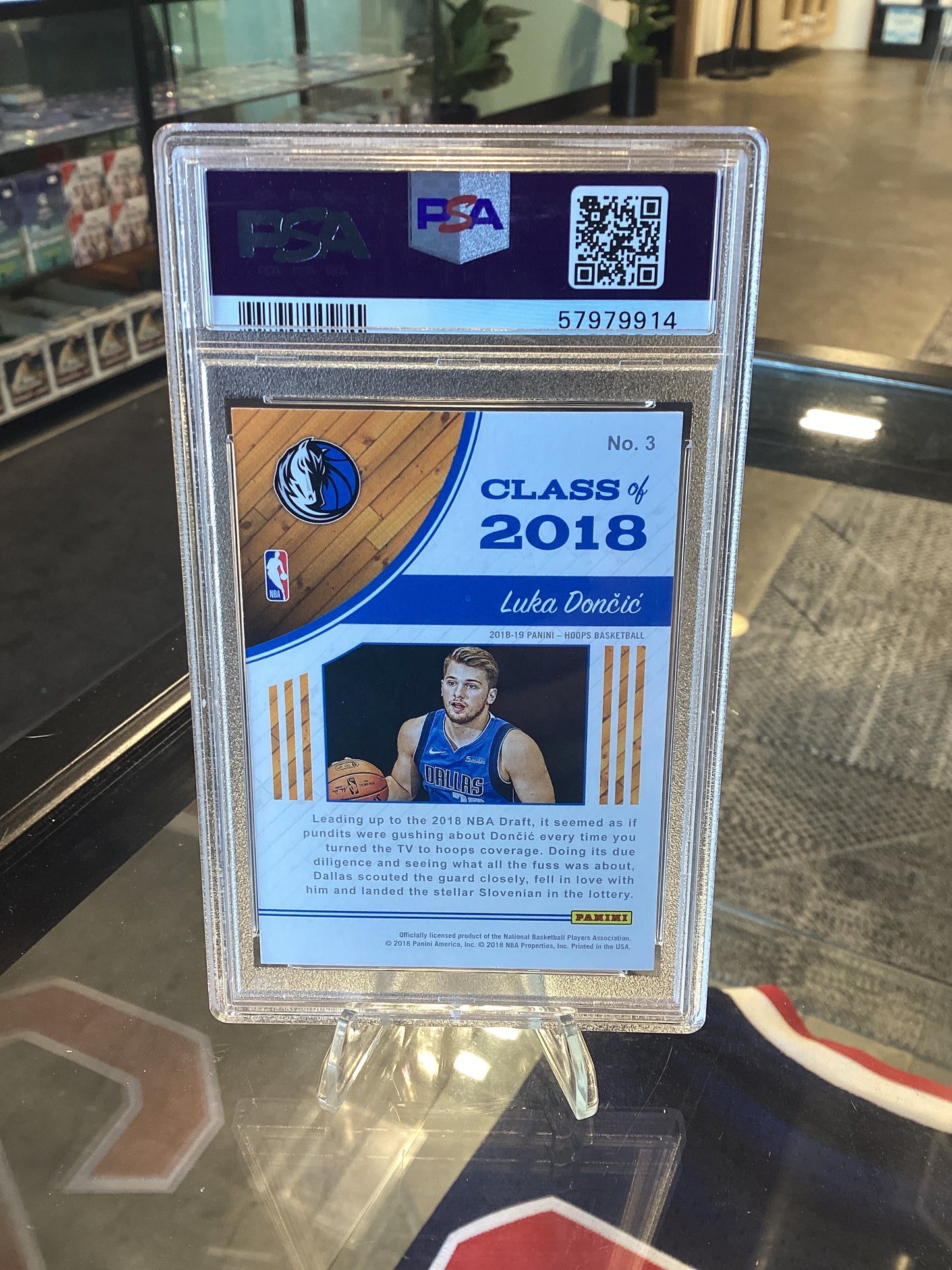2018 Panini Hoops Class Of 2018 Luka Doncic #3 PSA 10