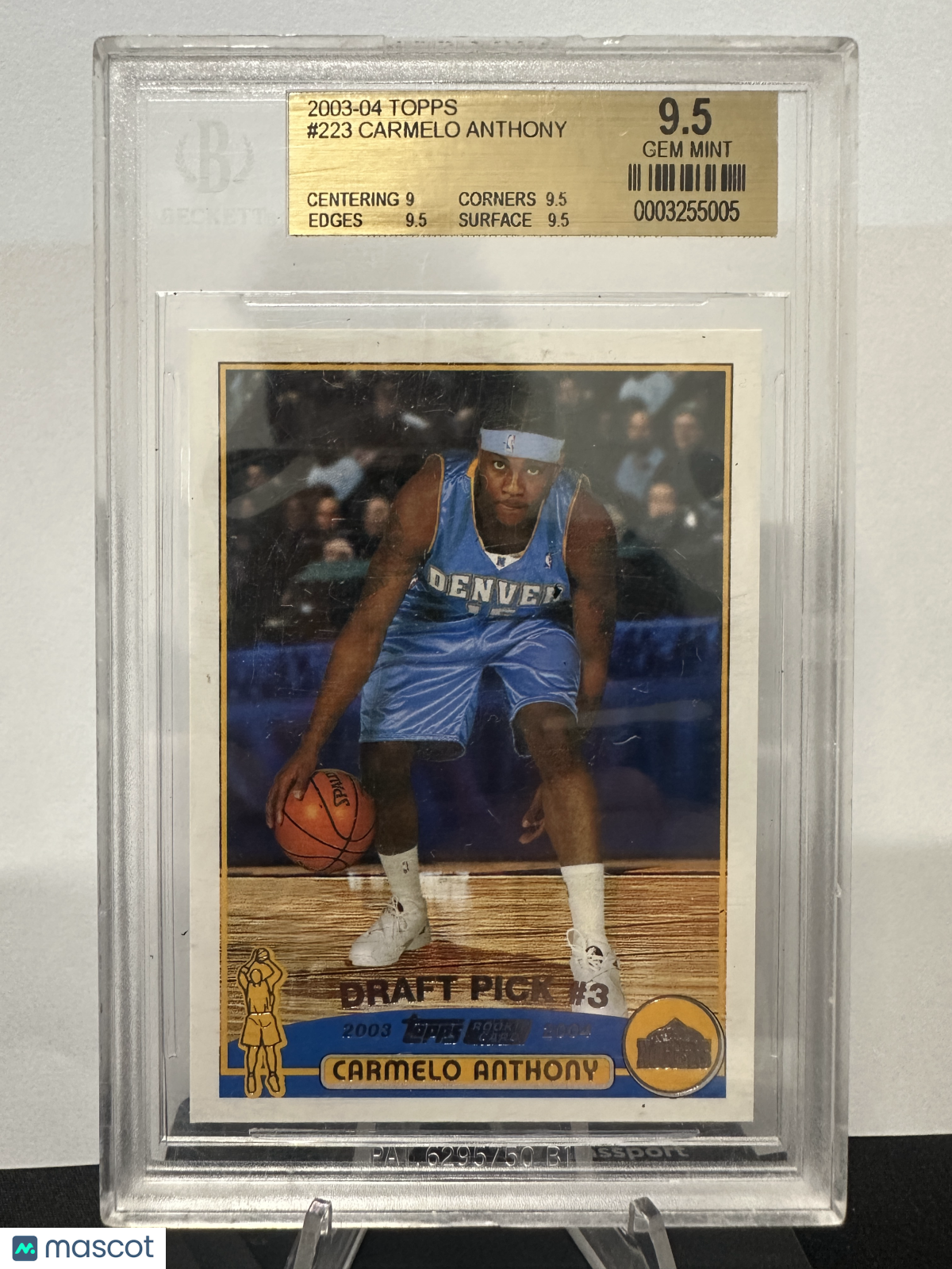 2003 Topps Carmelo Anthony #223 BGS 9.5