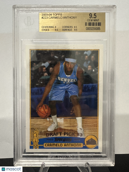 2003 Topps Carmelo Anthony #223 BGS 9.5 – Graybo's Sports Cards
