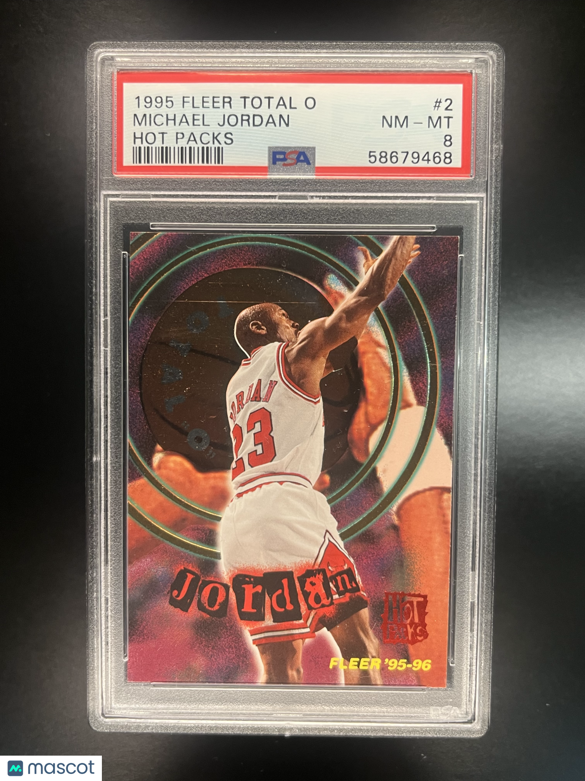 1995 Fleer Total O Michael Jordan #2 Hot Packs PSA 8
