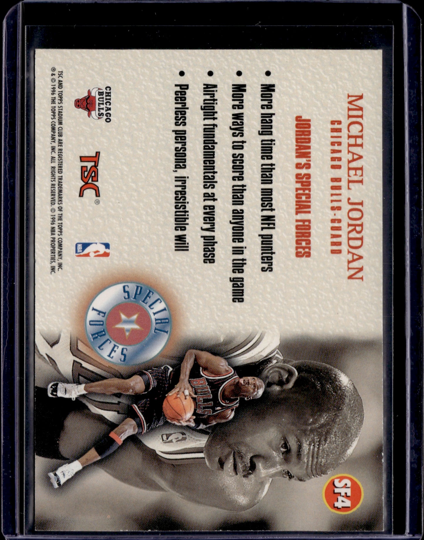 1995-96 Topps Stadium Club Michael Jordan #SF4
