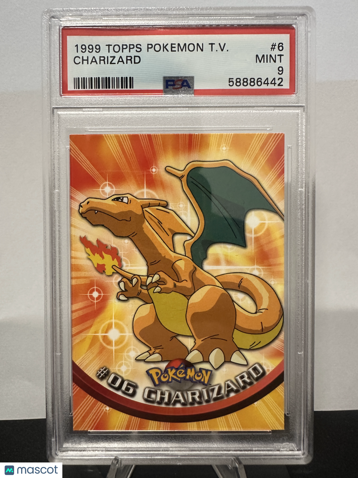 1999 Topps Pokemon TV Charizard #6 PSA 9