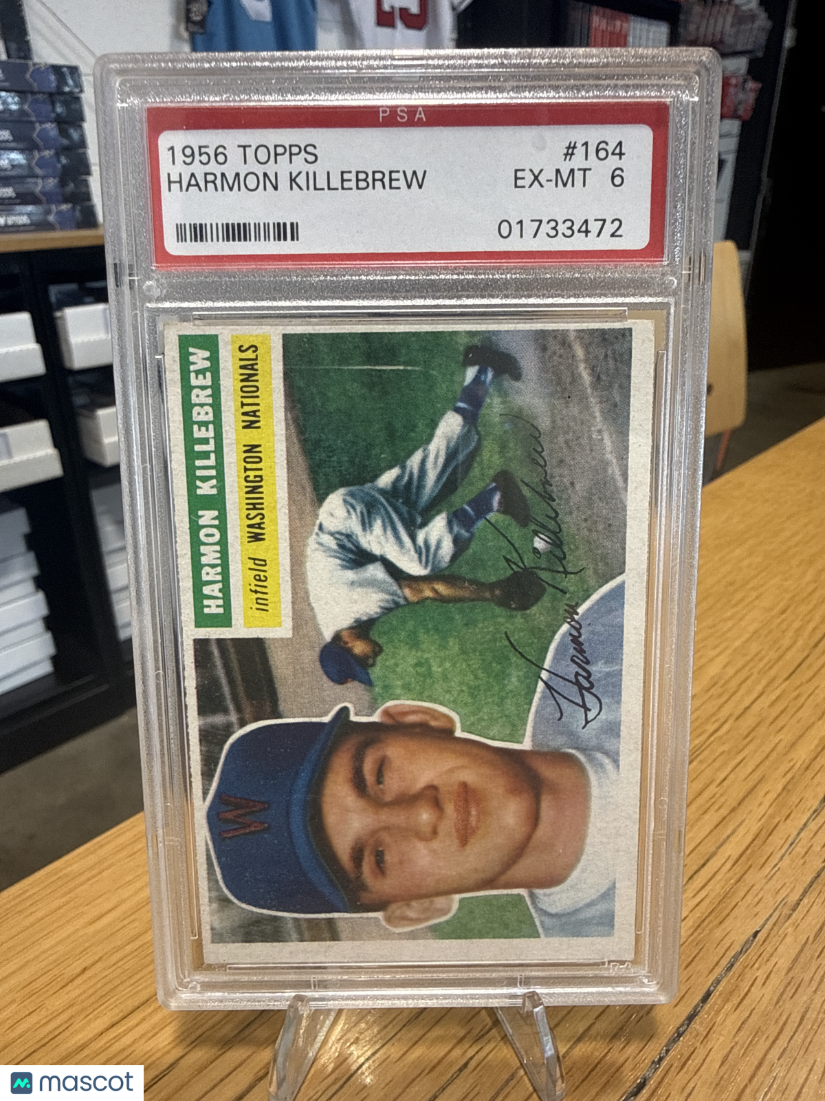 1956 Topps Harmon Killebrew #164 Gray Back PSA 6