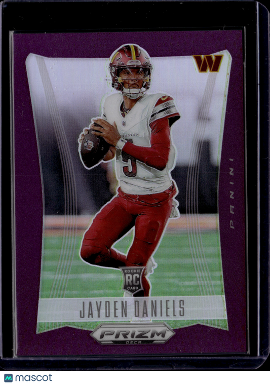 2025 Panini Prizm Jayden Daniels #295 Purple RC 54/99