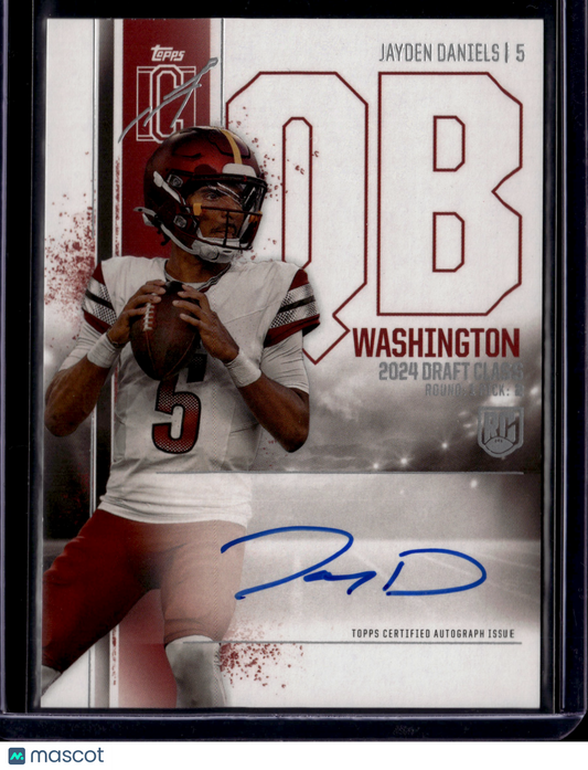2024 Topps Signature Class Football Jayden Daniels #RCA-JD Autograph