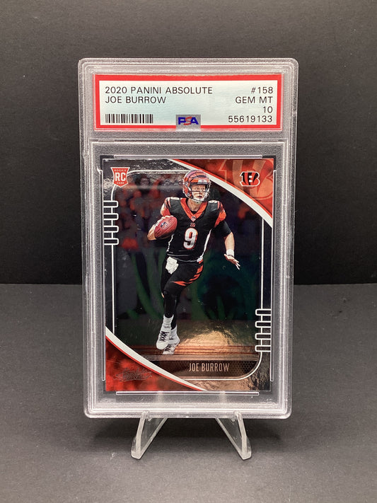 2020 Panini Absolute Joe Burrow #158 PSA 10