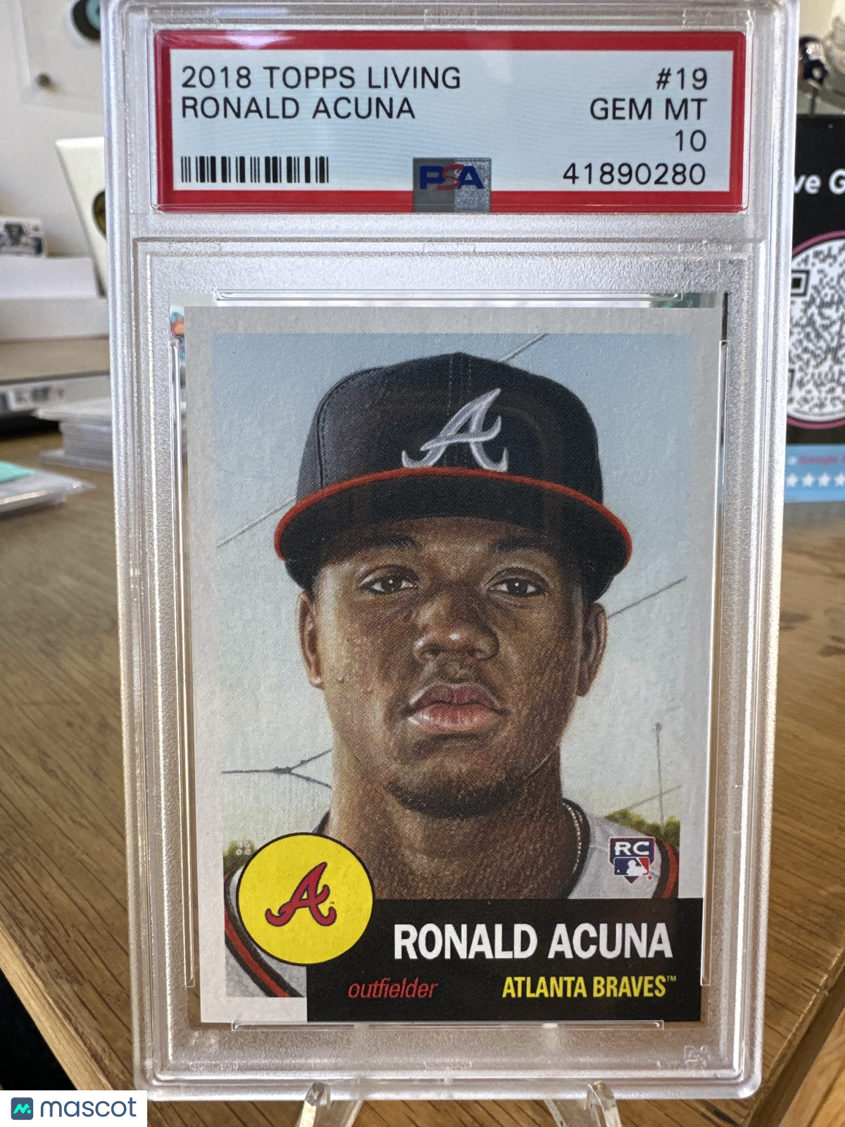 2018 Topps Living Ronald Acuna #19 PSA 10