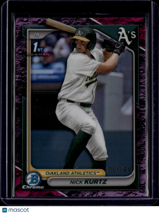 2024 Bowman Chrome Nick Kurtz Lunar /199 #BDC-56