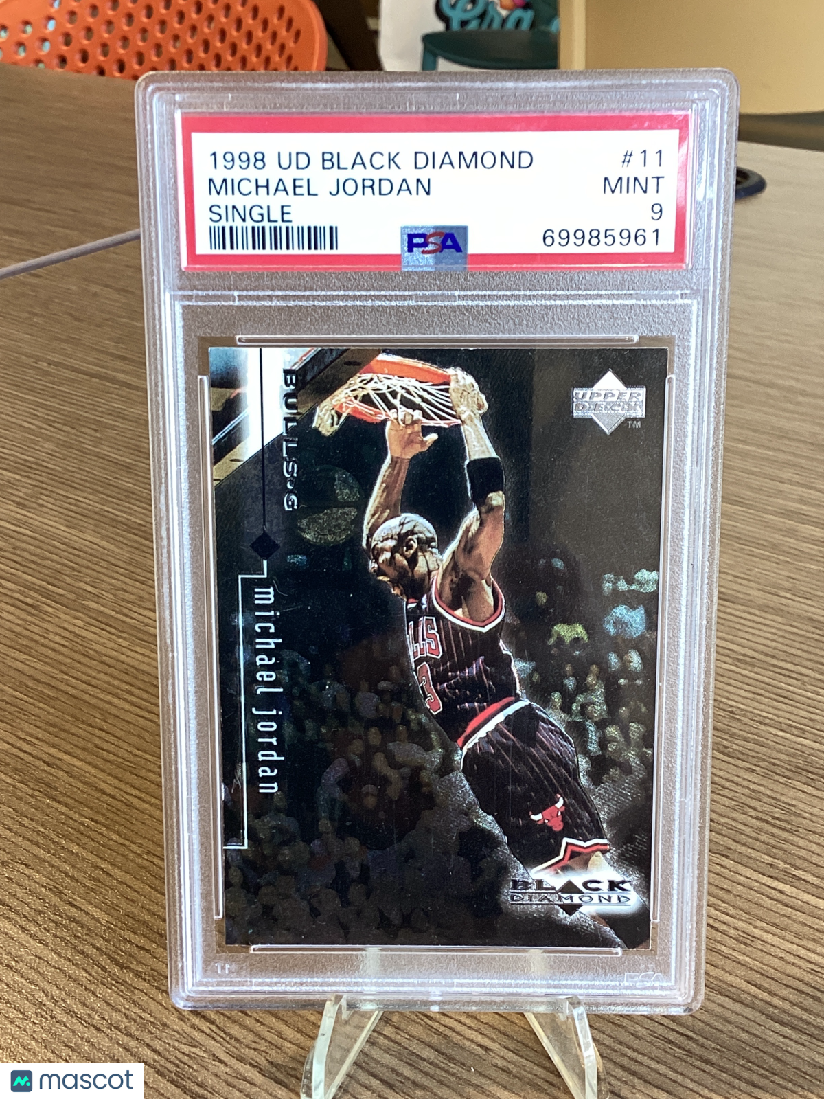 1998 Upper Deck Black Diamond Michael Jordan #11 Single PSA 9
