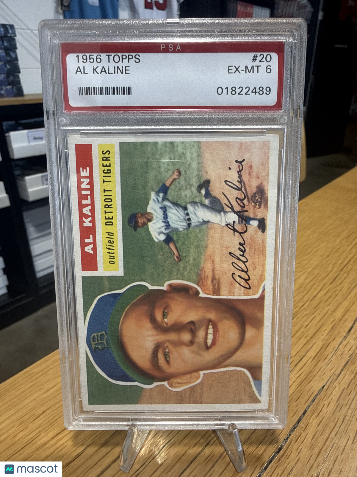 1956 Topps Al Kaline #20 White Back PSA 6