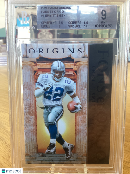 2025 Panini Origins Fons et Origo Emmitt Smith #1 BGS 9