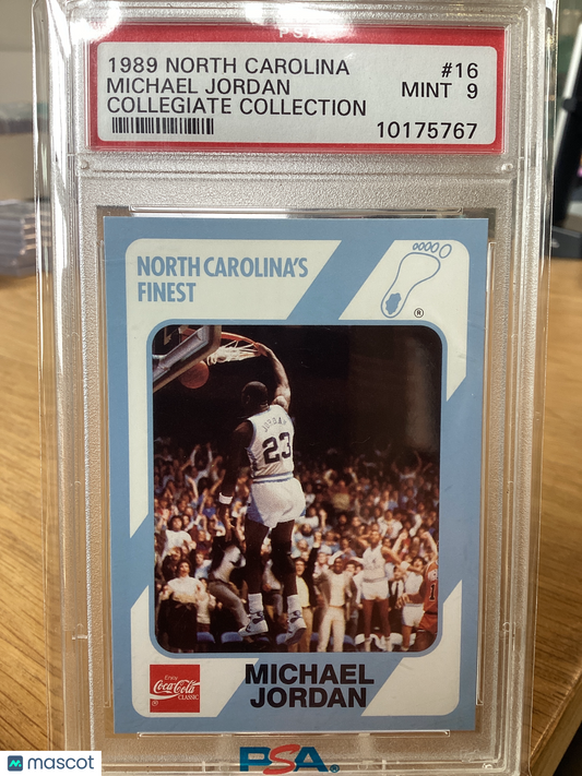 1989 Collegiate Collection North Carolina Michael Jordan #16 PSA 9