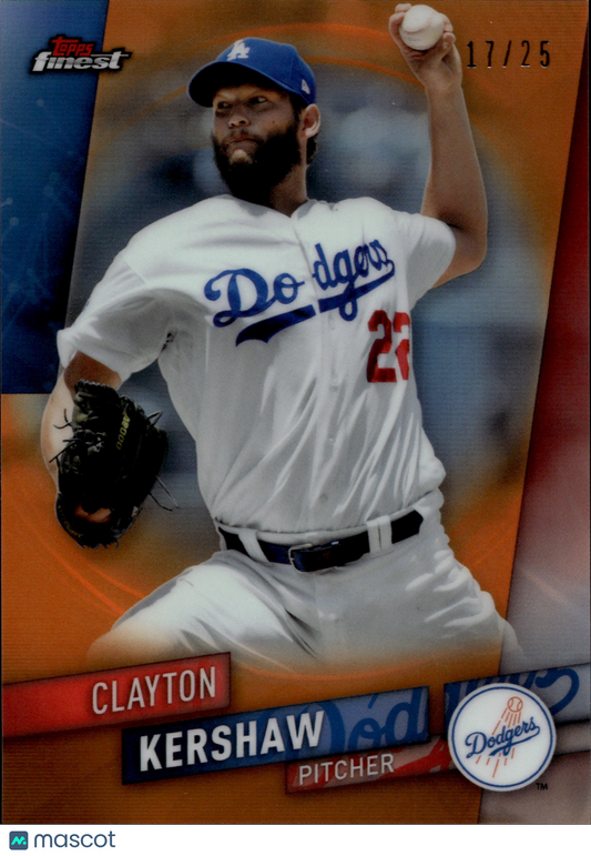 2019 Topps Finest Clayton Kershaw #23 17/25