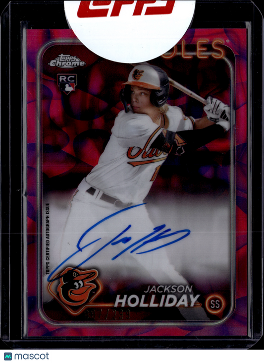 2024 Topps Chrome Jackson Holliday #RA-JH Auto RC 007/299