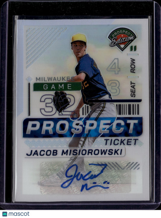 2024 Panini Prizm Prospect Edition Jacob Misiorowski #156 Autograph Silver