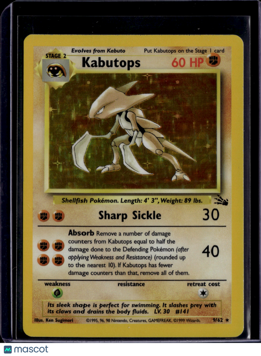1999 Pokemon TCG Kabutops #9/62 9/62