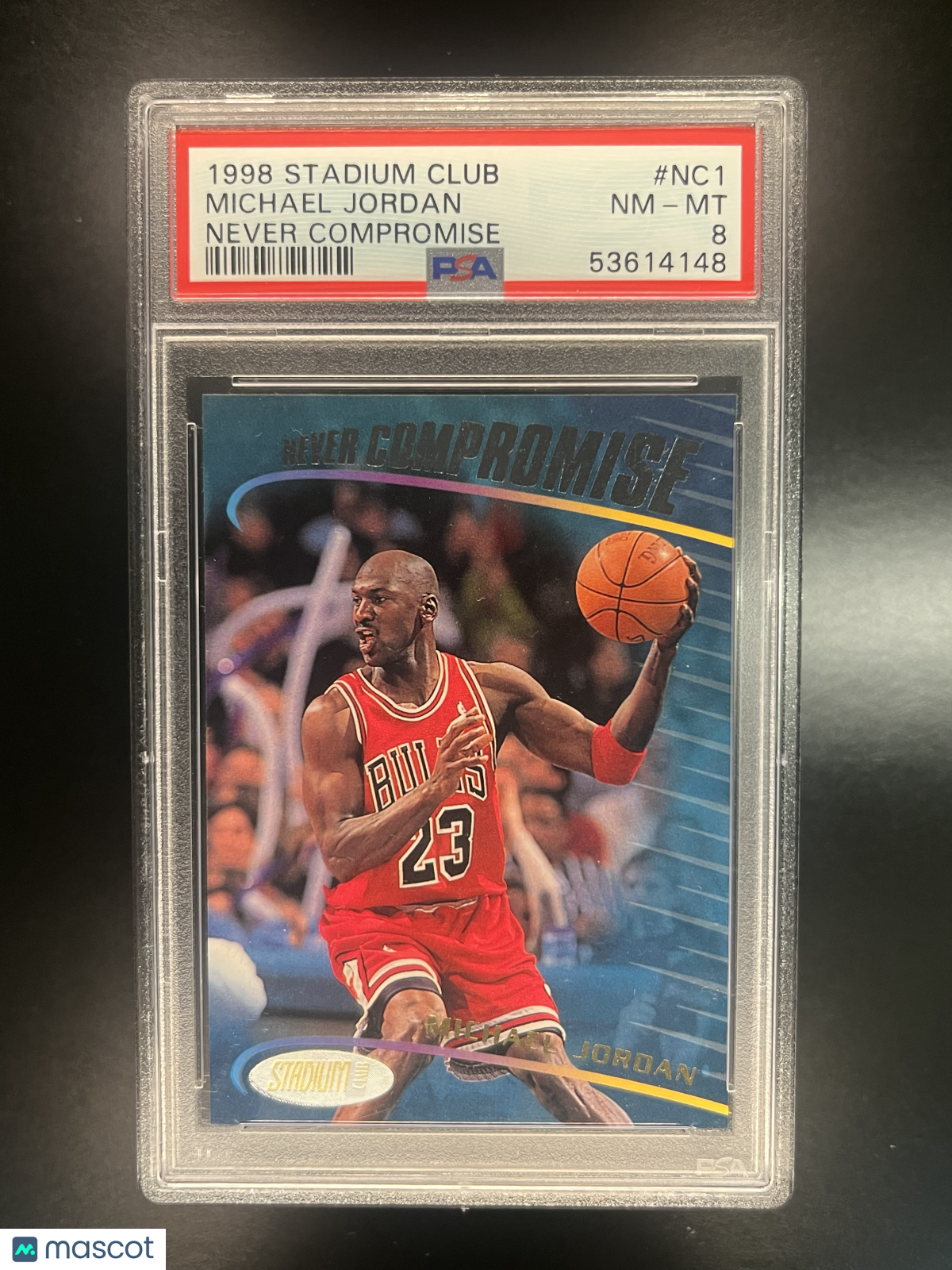 1998 Stadium Club Never Compromise Michael Jordan #NC1 PSA 8
