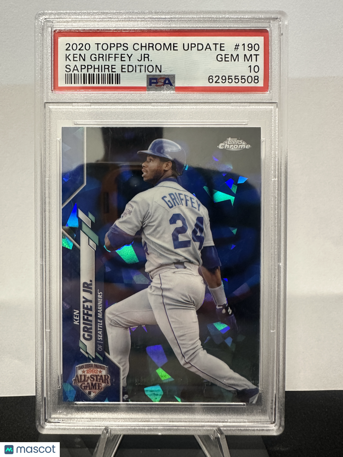 2020 Topps Chrome Update Sapphire Edition Ken Griffey JR. #190 PSA 10