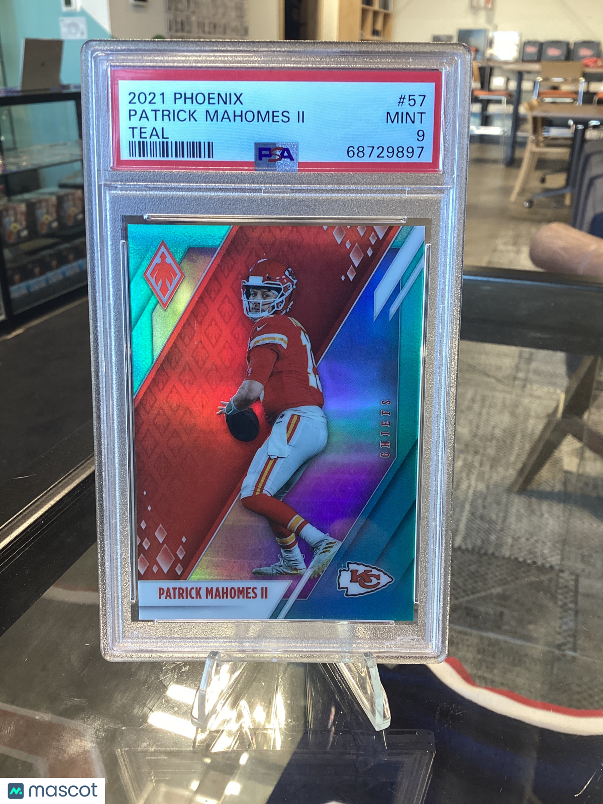 2021 Panini Phoenix Patrick Mahomes II #57 Teal PSA 9