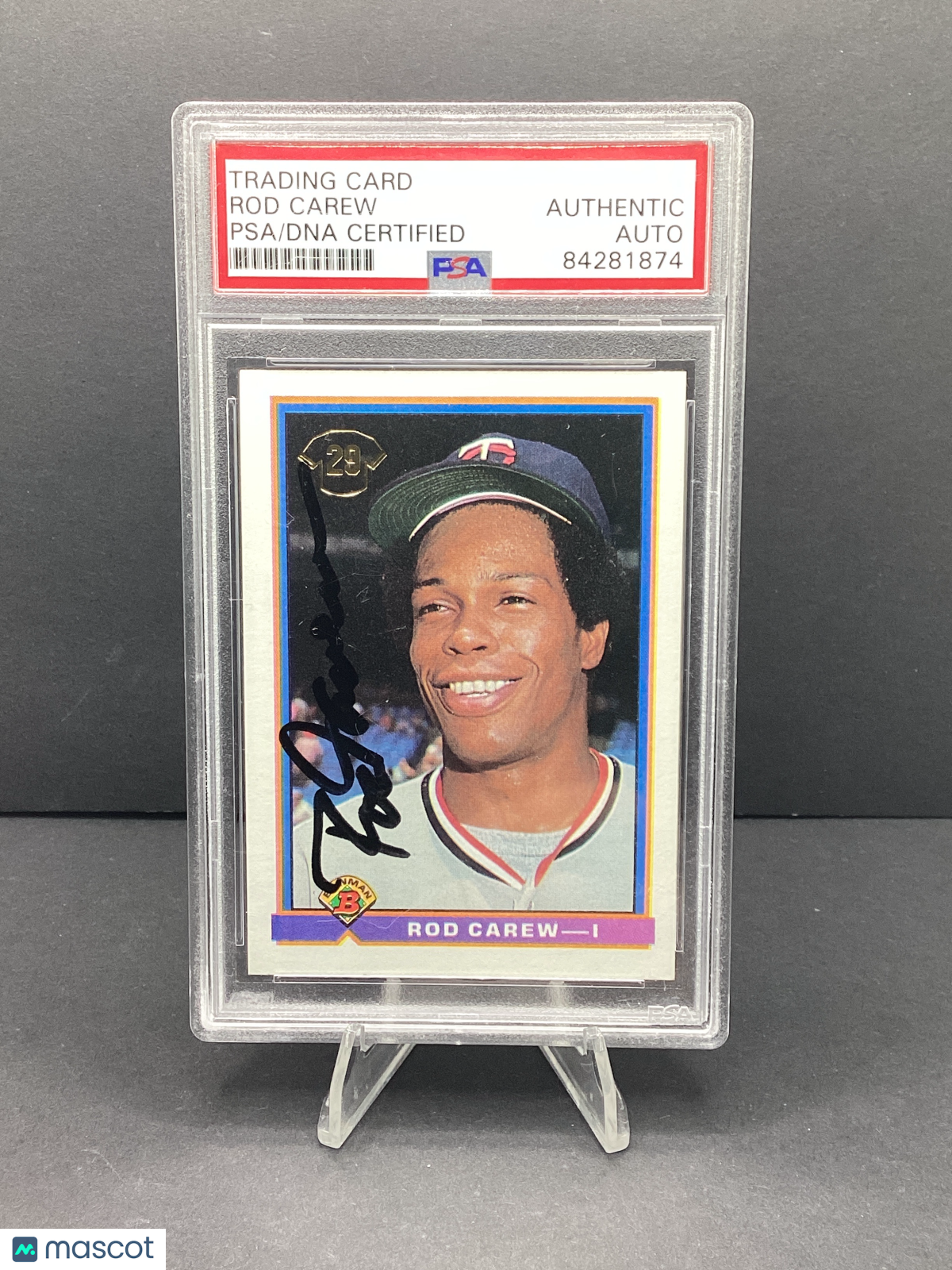 Rod Carew PSA authentic Auto