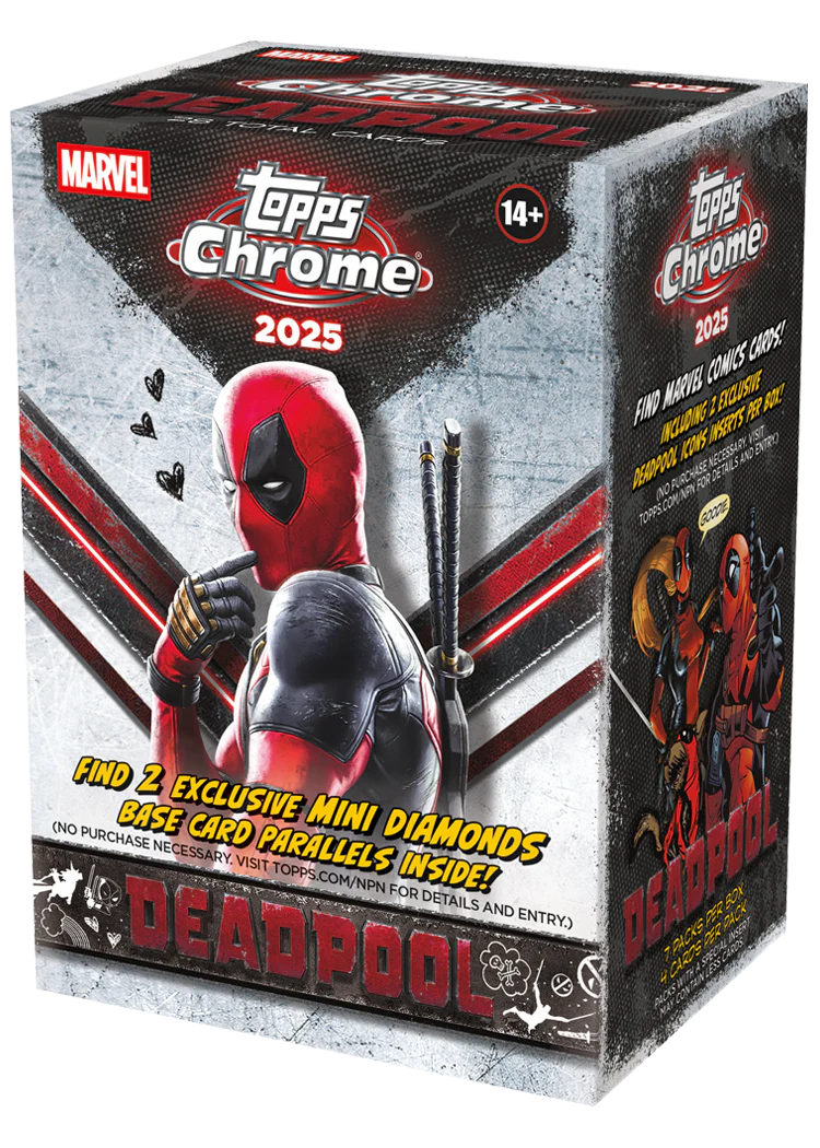 2025 Topps Chrome Deadpool Blaster 40 Box Case