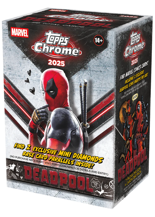2025 Topps Chrome Deadpool Blaster 40 Box Case