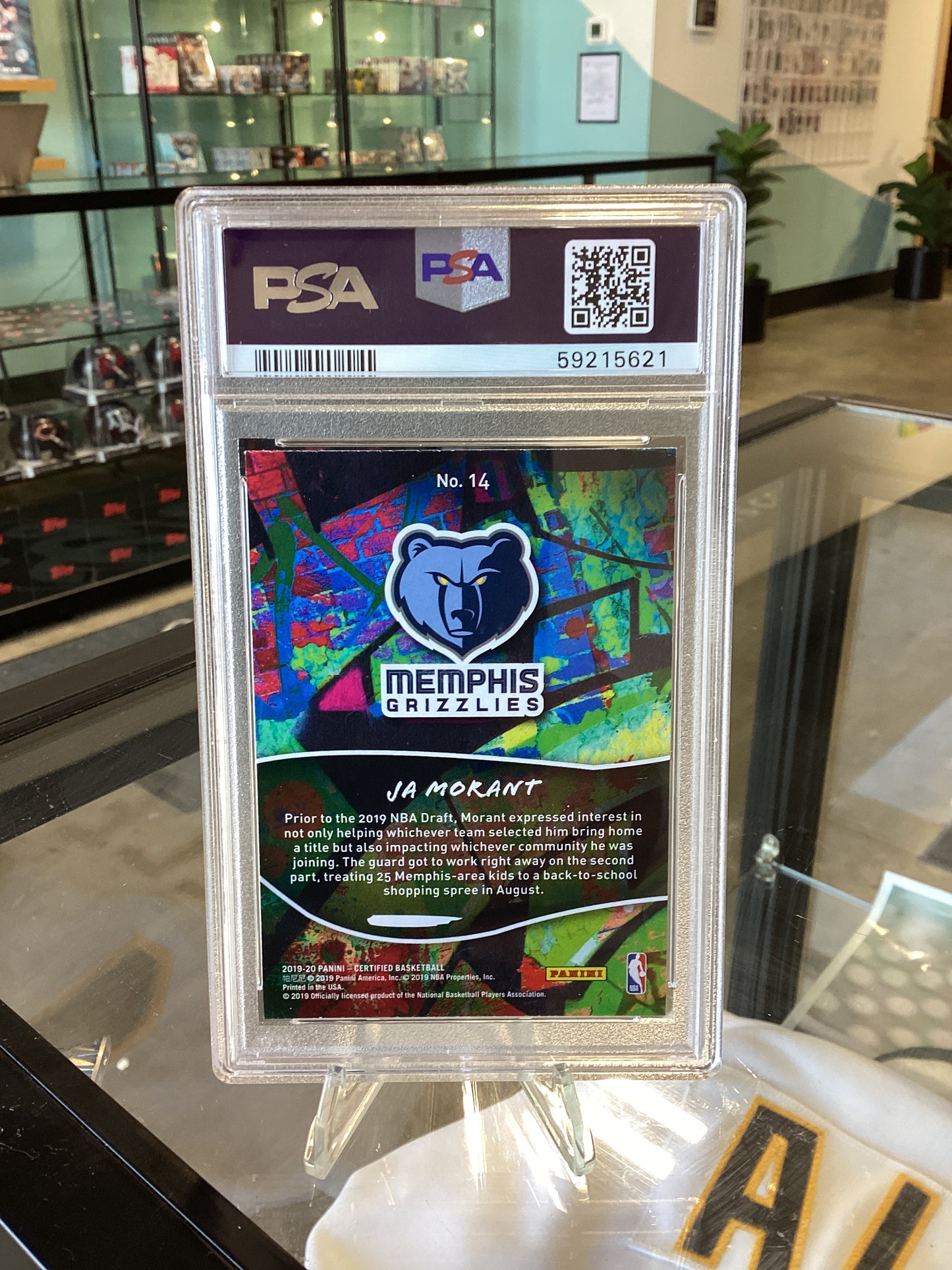 2019 Panini Certified 2019 Ja Morant #14 PSA 10