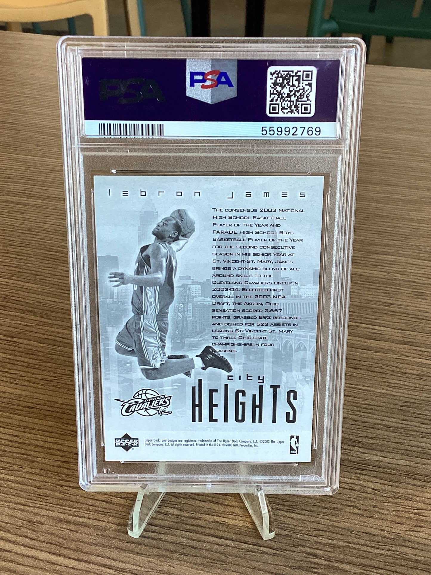 2003 Upper Deck Redemption Special LeBron James PSA 10