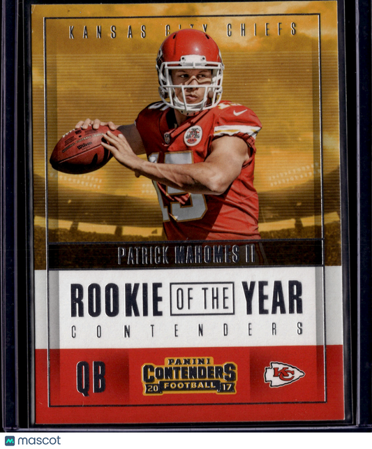 2017 Panini Contenders Rookie of the Year Patrick Mahomes II #RY-3