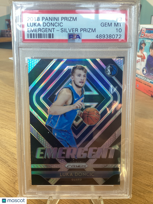 2018 Panini Prizm Emergent Luka Doncic #3 Silver PSA 10