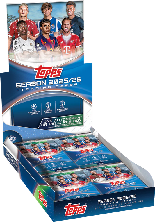 2025/26 Topps UEFA Club Competitions Soccer Hobby Box (PRESALE)