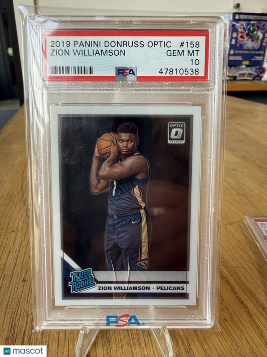 2019 Panini Donruss Optic Zion Williamson #158 PSA 10