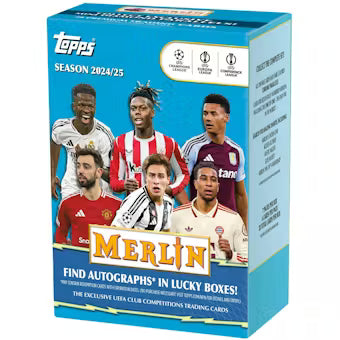 2024/25 Topps UEFA Club Competitions Merlin Chrome Soccer Blaster Box