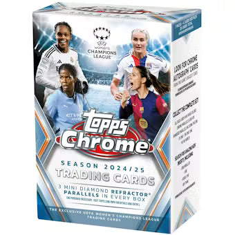 2024/25 Topps Chrome UEFA Women's Champions League Soccer Blaster Box (PRESALE)
