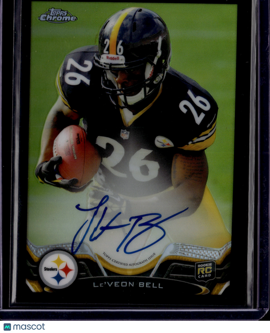 2013 Topps Chrome Le'Veon Bell Auto /25 Black #198 RC