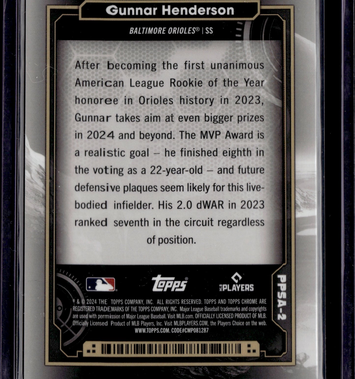 2024 Topps Chrome Planetary Pursuit Saturn Gunnar Henderson #PP54-2