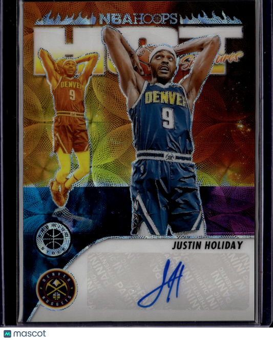 2023-24 Panini Hoops Hot Signatures Justin Holiday Nebula 1/1 #HS-HOL Autograph